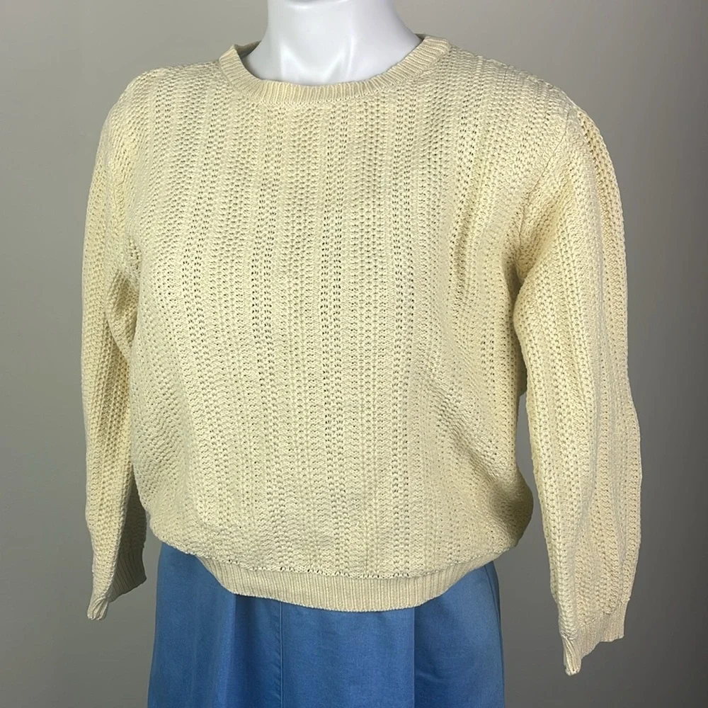 Vintage Open Knit Talbots Petites Sweater